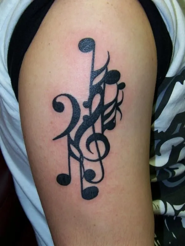 Tattoo de notas musicales - Mas tatuajes en http://tattoo-tattoos ...