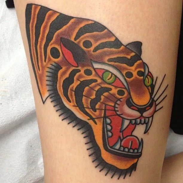 tattoo on Pinterest | Tiger Tattoo, Traditional Tattoos and ...