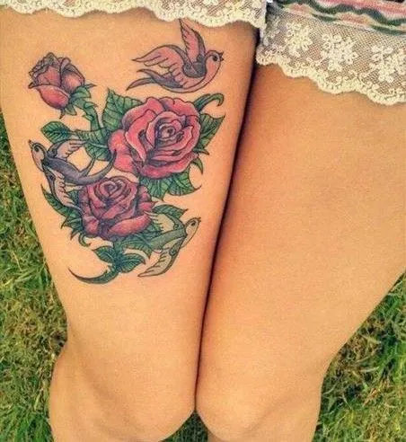 Tatuaje para mujer en la pierna - Imagui