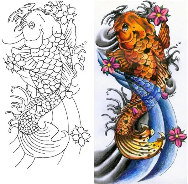 Tatuaes de Pez Koi COMPLETISIMO ~ Fotos de Tatuajes
