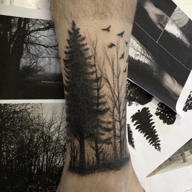 Tatuagem de Fillipe Pacheco. #tattoo #tatuagem #forest | Portfolio ...