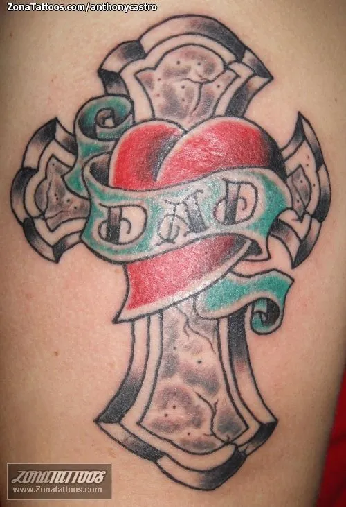 Tatuaje de anthonycastro - Cruces Corazones