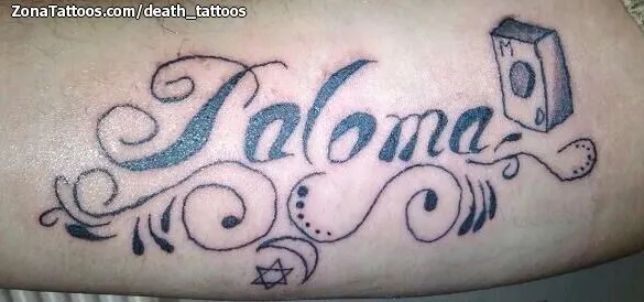 Tatuaje de DEATH_TATTOOS - Filigranas Letras Nombres