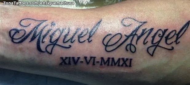 Tatuaje nombre miguel - Imagui