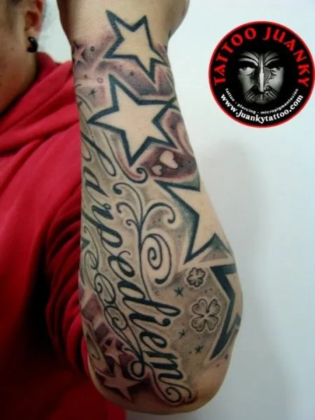 Diseños de tatuajes de estrellas en el brazo - Imagui