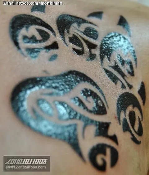 Tatuaje de Monkiman - Maoríes Huellas