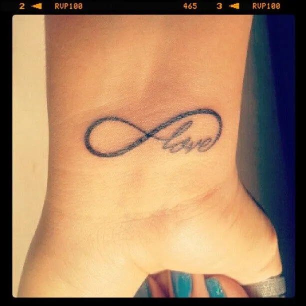 Tatuaje infinito amor, infinite love tattoo, infinity. Mi primer ...