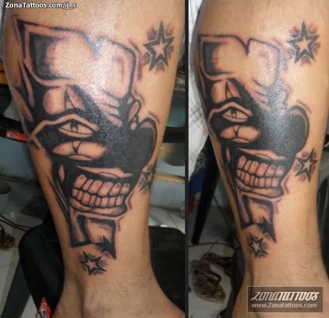 Tatuaje de J_C - Payasos Máscaras Chicanos