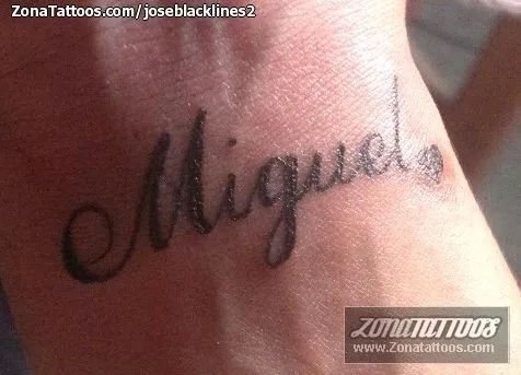 Tatuaje de joseblacklines2 - Miguel Nombres Letras