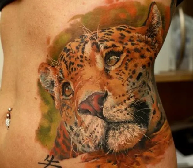 Tatuaje de Leopardo - Mas tatuajes en http://tattoo-tattoos.biz ...