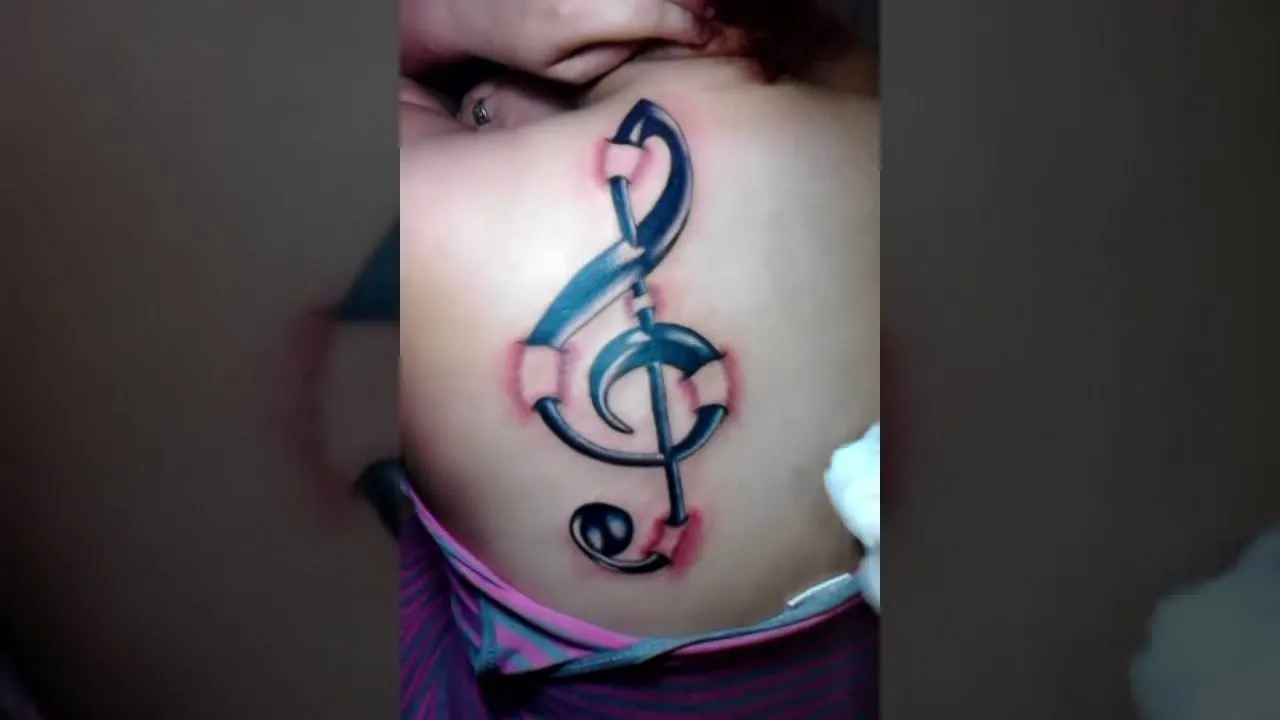 Tatuaje de Mairyn - Signo Musical 3D - YouTube