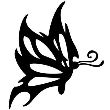 tatuaje-mariposa-blanco-y-negro-con-antenas | Josii