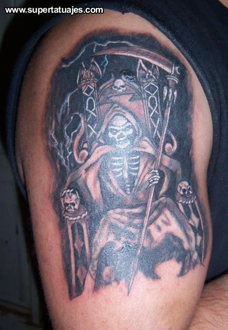 Tatuaje De La Muerte En Su Trono Fotos Tattoos | Tattoomagz.com ...