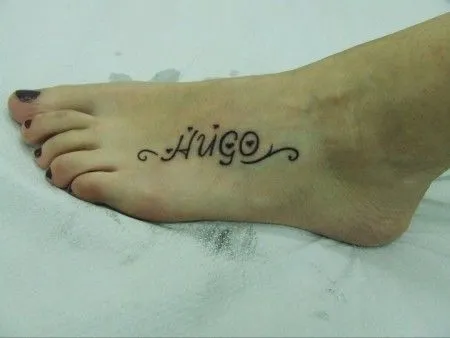 Tatuajes nombre en pie - Imagui