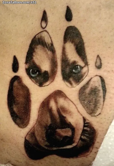 Tatuaje de S51 - Perros Huellas Animales