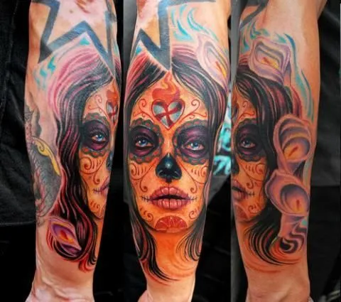 tatuaje tattoos tattoo ink tattooh tatus catrina santa muerte ...