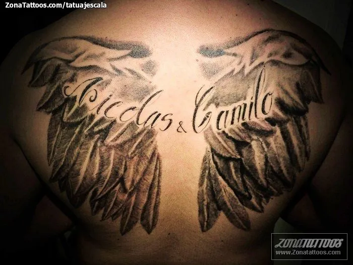 Tatuajes de alas para la espalda - Imagui