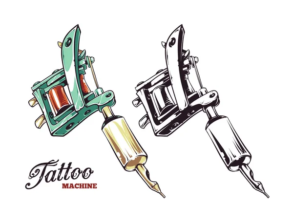Vector de la máquina de tatuaje — Vector stock © Vecster #52732455