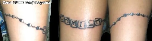Tatuaje de vrequena - Camila Nombres Letras