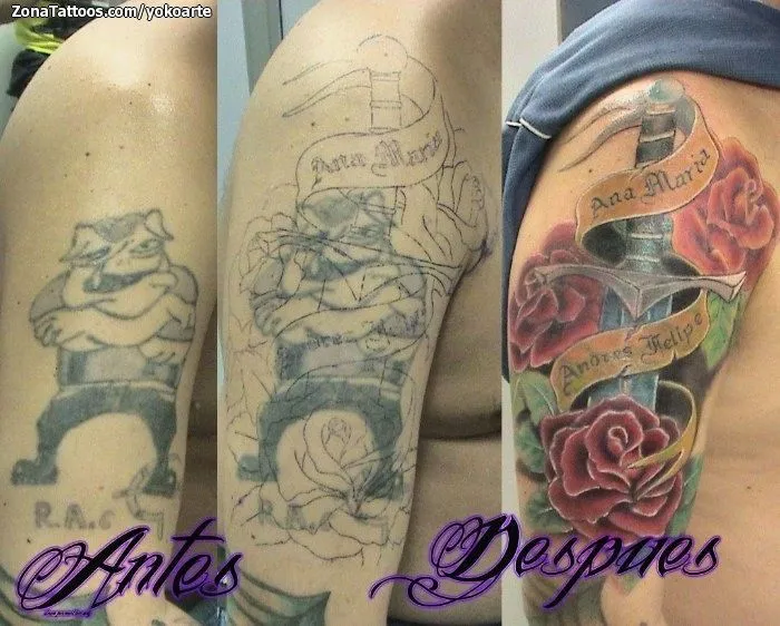 Tatuajes d rosas con espadas - Imagui