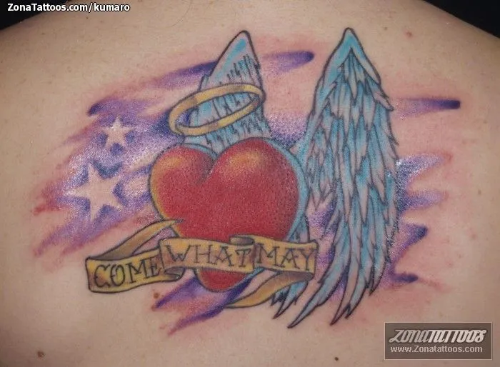 Imagenes de corazones con alas para tatuajes - Imagui