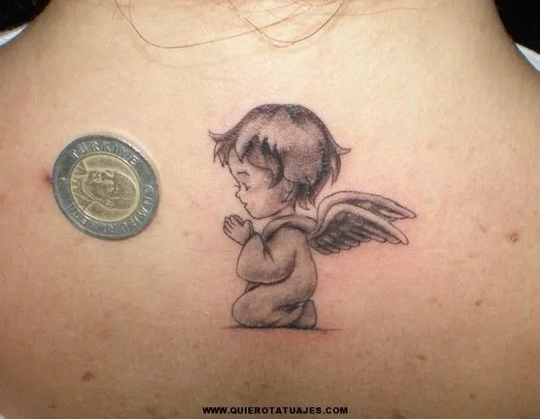 tatuajes de angeles tiernos para mujeres | TATUAJES | Pinterest ...