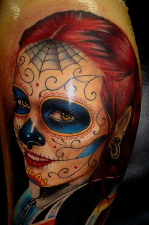 Tatuajes de catrinas mexicanas y su significado | Tatuajes Book ...