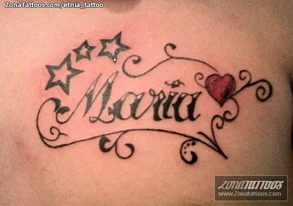 Tatuajes y diseños del nombre María