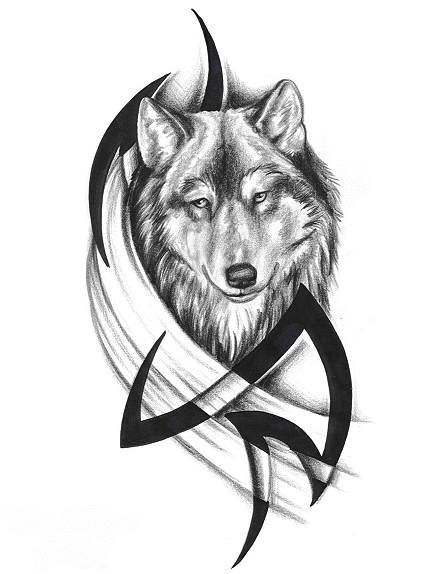 Tatuajes de lobos con luna - Imagui