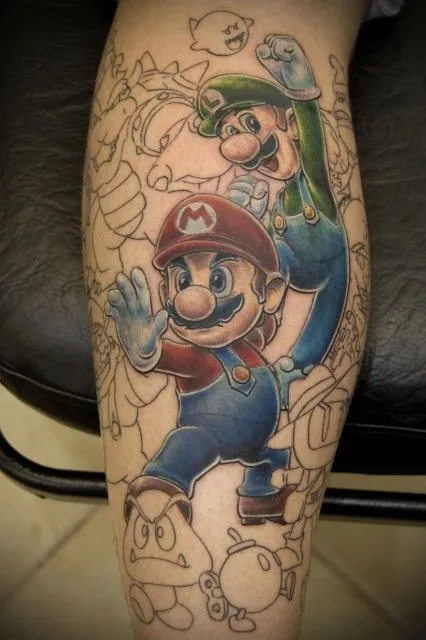 Tatuajes Mario Bros | MarioArt | Pinterest