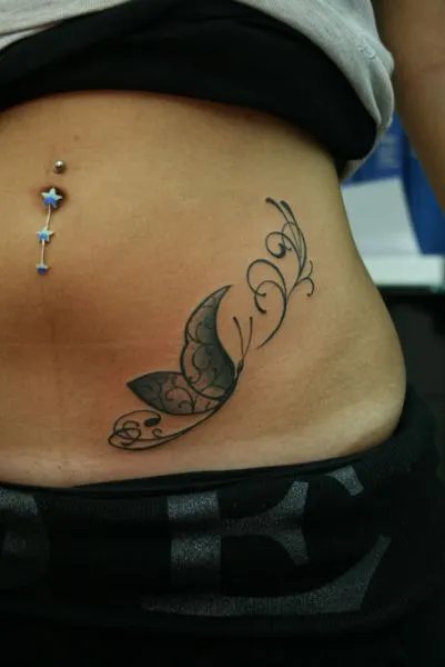 Imagenes de tatuajes de mariposas en la cadera - Imagui