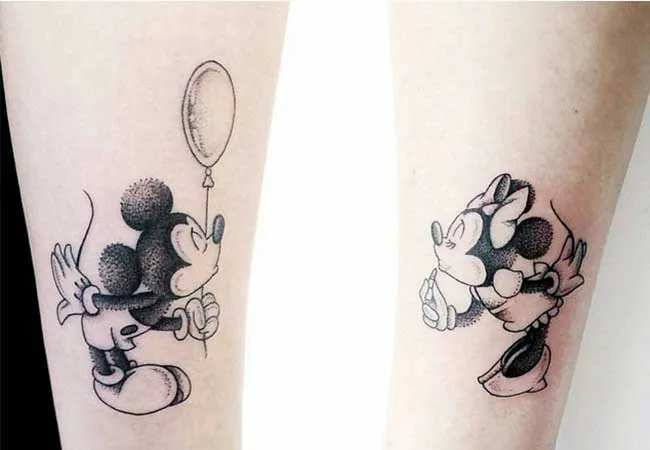 Tatuajes de Mickey y Minnie Mouse - | Tatuajes Logia Barcelona