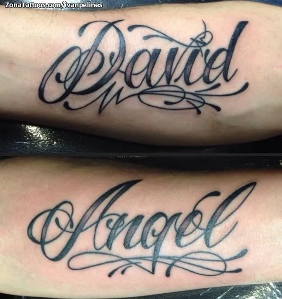 Tatuajes de nombre angel - Imagui