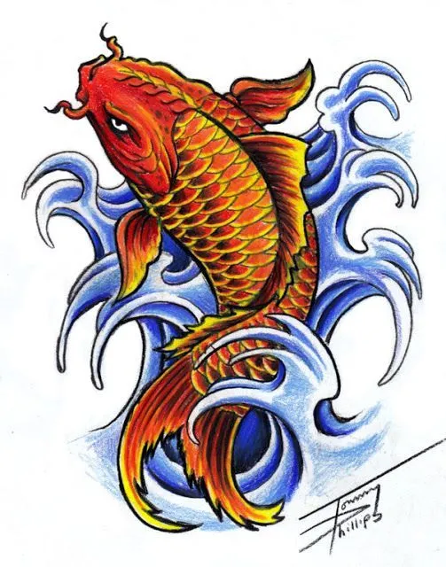 Tatuajes de peces koi - Imagui
