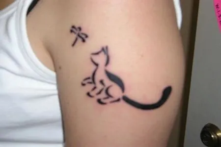 Tatuajes de siluetas de gatos - Cuerpo y Arte | Lo perfecto en 4 ...