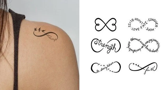 Los tatuajes con símbolo infinito están de moda