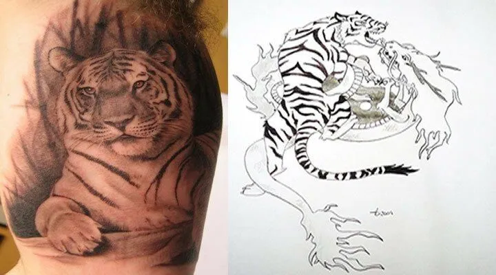 Tatuajes de tigres. Significados, diseños e ideas. – Tatuajes de ...