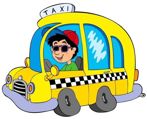 Taxista de dibujos animados — Vector stock © clairev #3690211