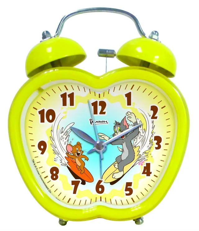 Tb09401 Tom y Jerry de dibujos animados doble campana del reloj de ...