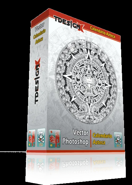 Tdesignx Material para Diseño: Calendario Azteca Vector y PSD