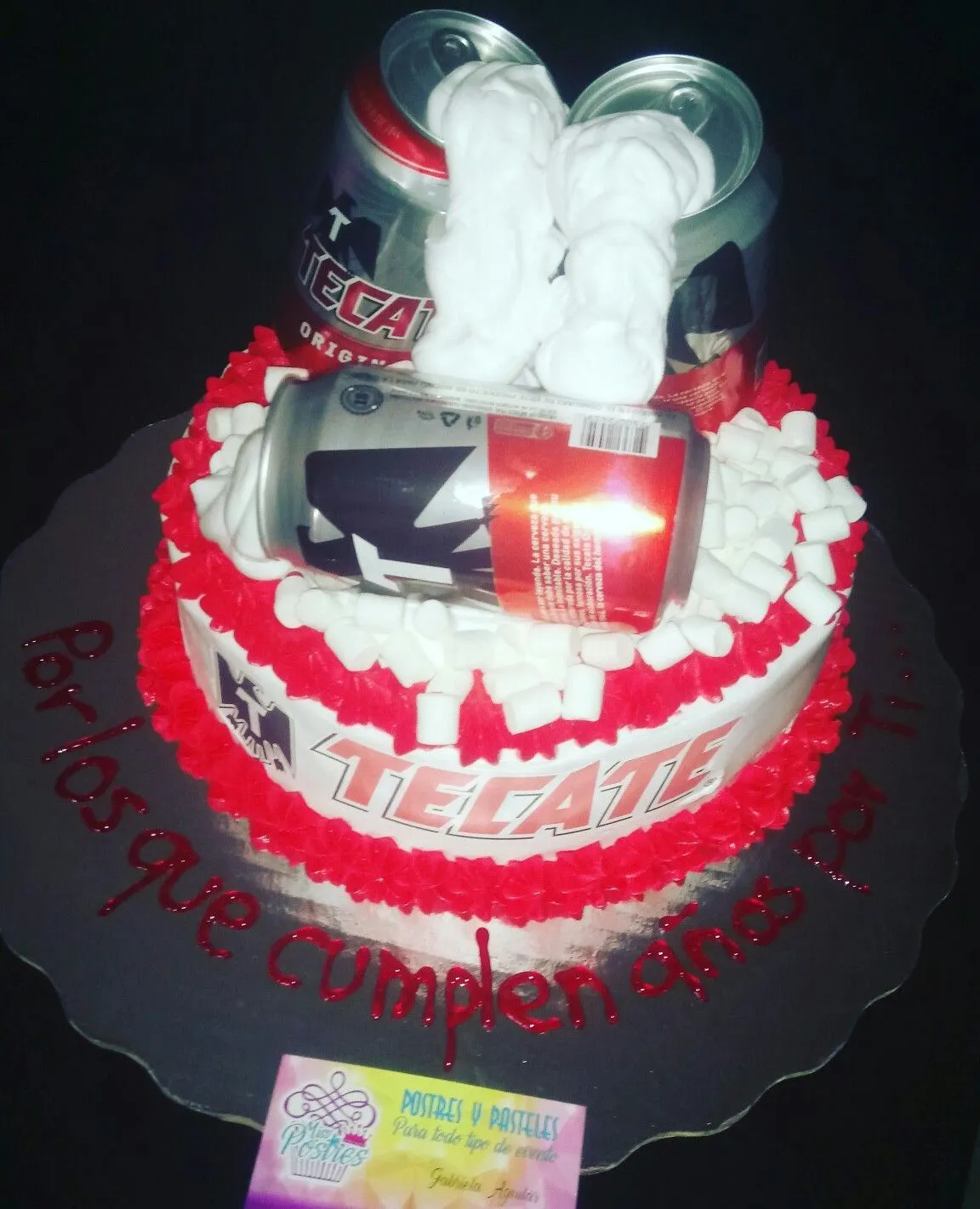 Tecate por los que cumplen años por ti pastel cake bolo ... Tecate por los que cumplen años por ti pastel cake bolo ...