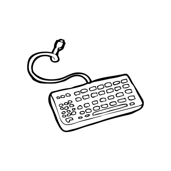 teclado de computadora — Vector stock © lineartestpilot #20342223
