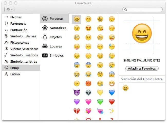 Cómo usar el teclado emoji en OS X Lion