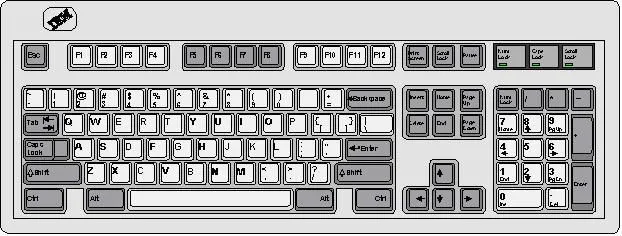 Dibujo el teclado del computador - Imagui