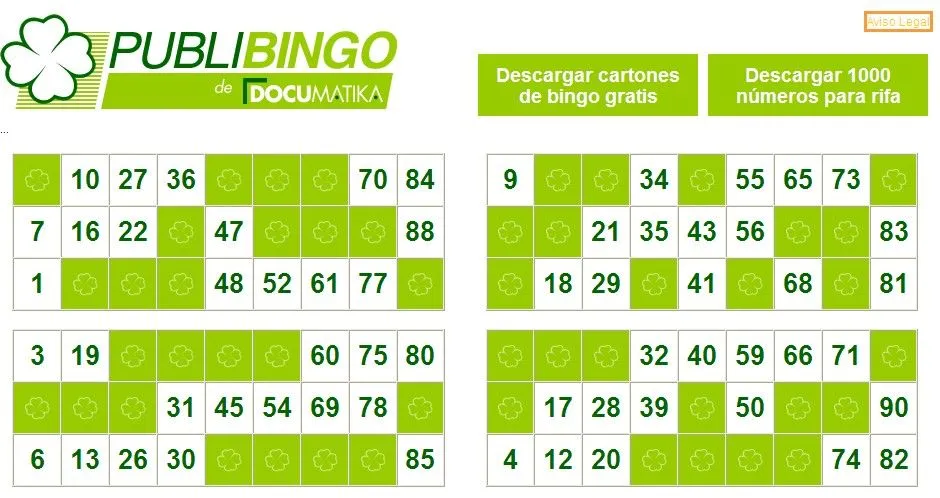 Tecnología habitual: Más cartones de bingo para imprimir en casa