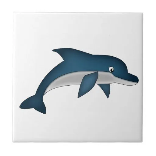 Teja del delfín del dibujo animado | Zazzle Teja del delfín del dibujo animado | Zazzle