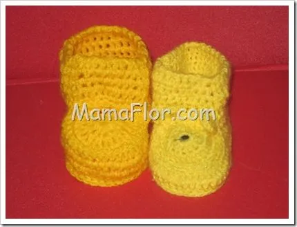 Como Tejer Botines a Crochet para Bebés - Manualidades MamaFlor