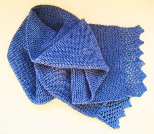 Cómo tejer una bufanda con dos agujas