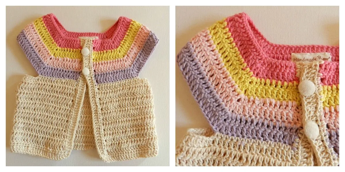 Como tejer chaleco a crochet para niña - Imagui