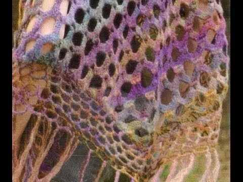Como Tejer chal/pico fácil y rápido a crochet - YouTube